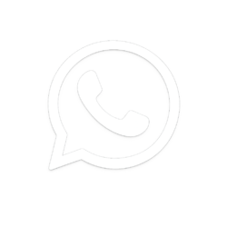 whatsapp logo icon in white